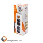 چند راهی برق Omega R4000 5 Ports طول 1.5M