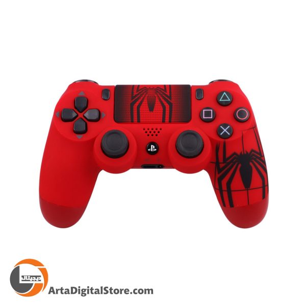 دسته بازی بی سیم PS4 Joystick High Copy SpiderMan Red