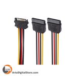 کابل برق ساتا 1 به 2 Royal SATA Power Adapter طول 20cm