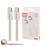 کابل تایپ سی Earldom EC-196C-C Type-C To Type-C PD 60W Cable White طول 1m