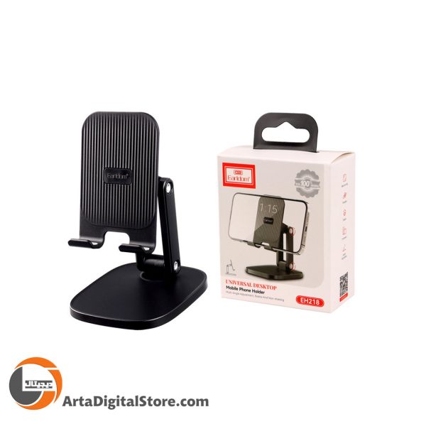 هولدر و استندموبایل Earldom ET-EH218 Universal Desktop Mobile Holder Black
