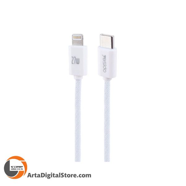 کابل لایتنینگ Yesido CA170 27W Type-C To Lightning Cable White طول 1.2m