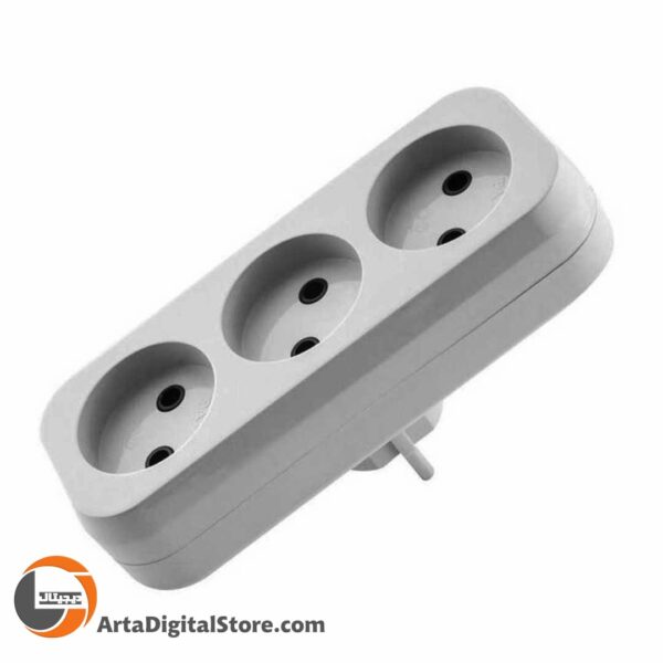 سه راهی دو شاخه دار پارت الکتریک Part Electric PE2200 Power Strip White