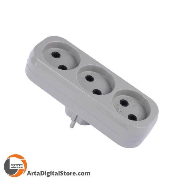 سه راهی دو شاخه دار پایا الکتریک Paya Electric 3 Way Power Strip