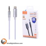 کابل تبدیل AUX به Lightning Ldnio LS-Y81i Lightning To AUX 1m Cable Black طول 1m