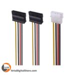 کابل تبدیل برق 4 پین به ساتا Royal Data Cable SATA 18CM With Lock