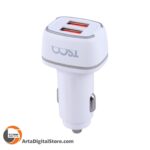شارژر فندکی تسکو  TSCO TCG41 30W Car Fast Charger White
