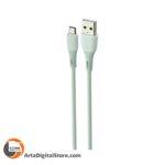 کابل میکرو یو اس بی فست شارژ Verity CB-3138 1m Micro USB Cable Green طول 1m