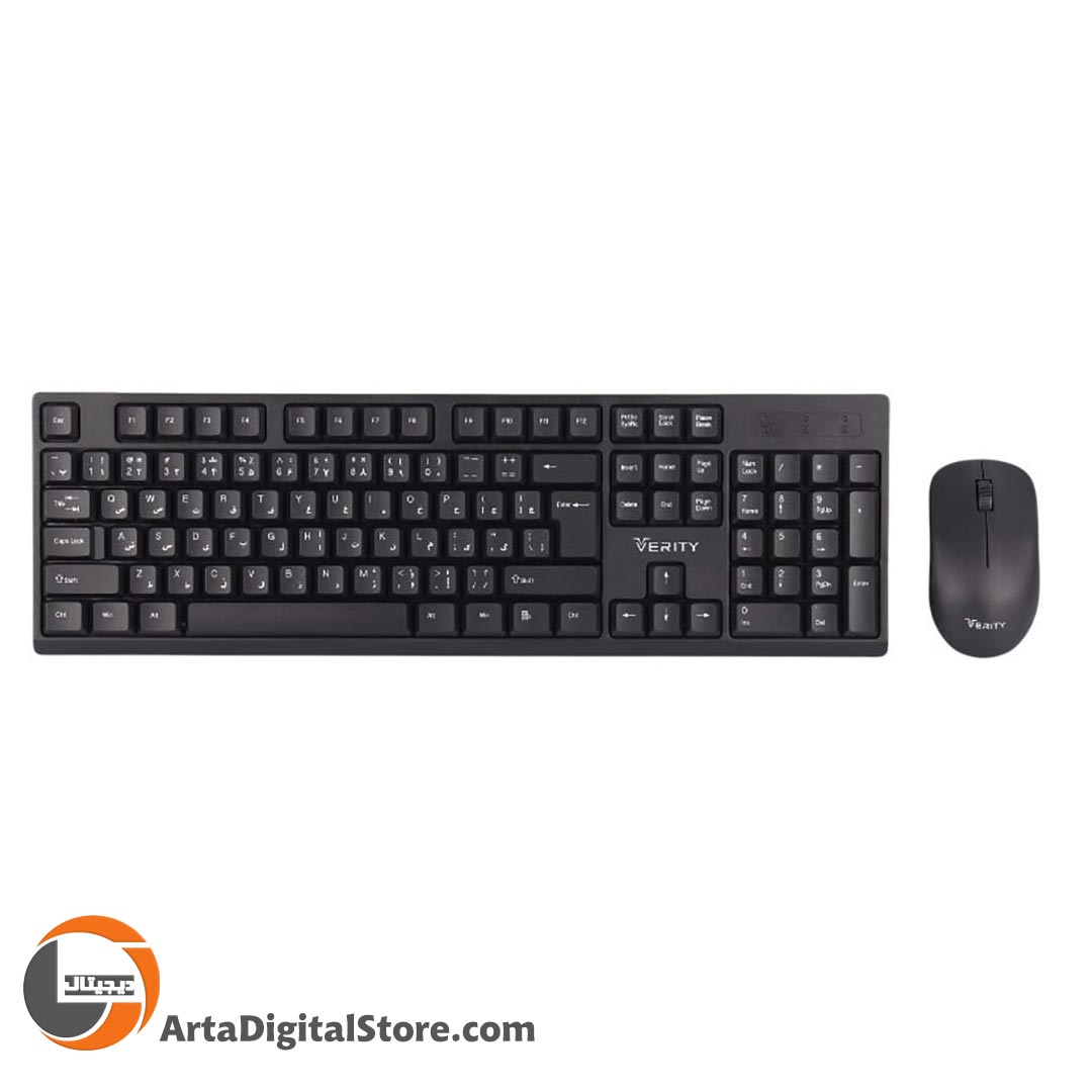 موس و کیبورد بی سیم وریتی Verity V-KB6142W Wireless Keyboard And Mouse