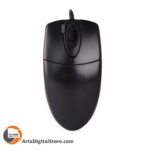 موس ای فورتک A4TECH OP-620DS Wired Mouse Black