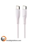 کابل تایپ سی Earldom EC-163C-C Type-C to Type-C 60W Charging Cable White طول 25cm