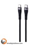 کابل تایپ سی Green Lion GNBRUSCTCBK Type-C To Type-C 60W Cable Black طول 1M