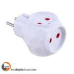 سه راهی نور الکتریک Noor Electerick Topol Power Stripe White